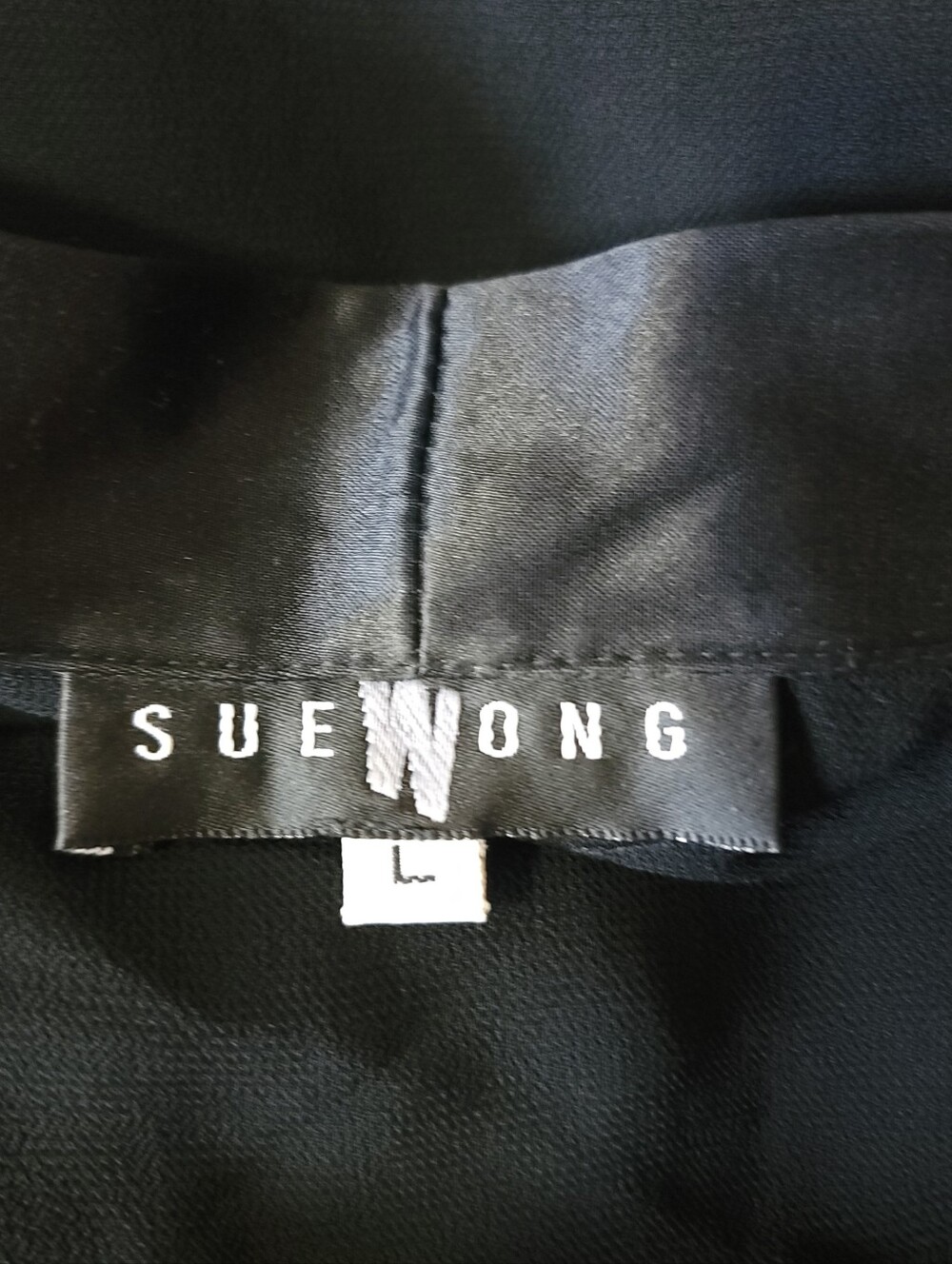Vintage Sue Wong Embroidered Kimono Sleeve Duster Jacket Black Size L Made USA - Picture 7 of 9